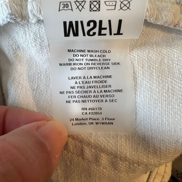 UO M/SF/T Mad Minds Heavenly People Painter Jeans Size‎ 28 Ivory Relaxed Skater - Picture 10 of 12